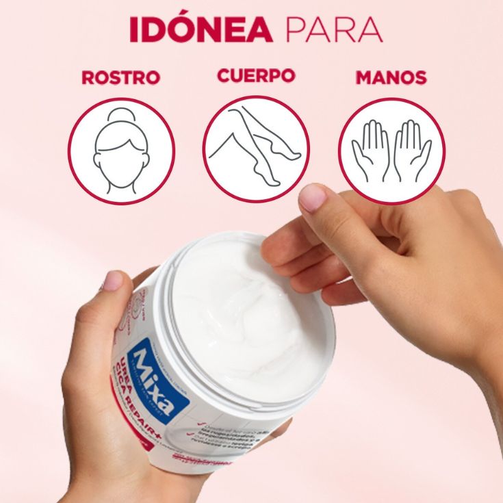 Crema MixaUrea®  para la piel seca y rugosa.