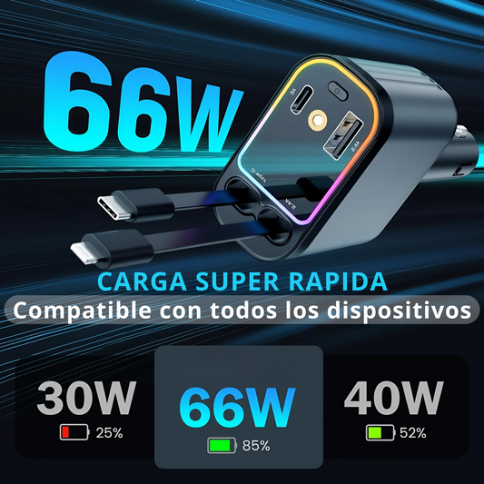 Cargador Retráctil 4 en 1⚡️| Oferta Black Friday 50% Descuento, más un regalo sorpresa🔥